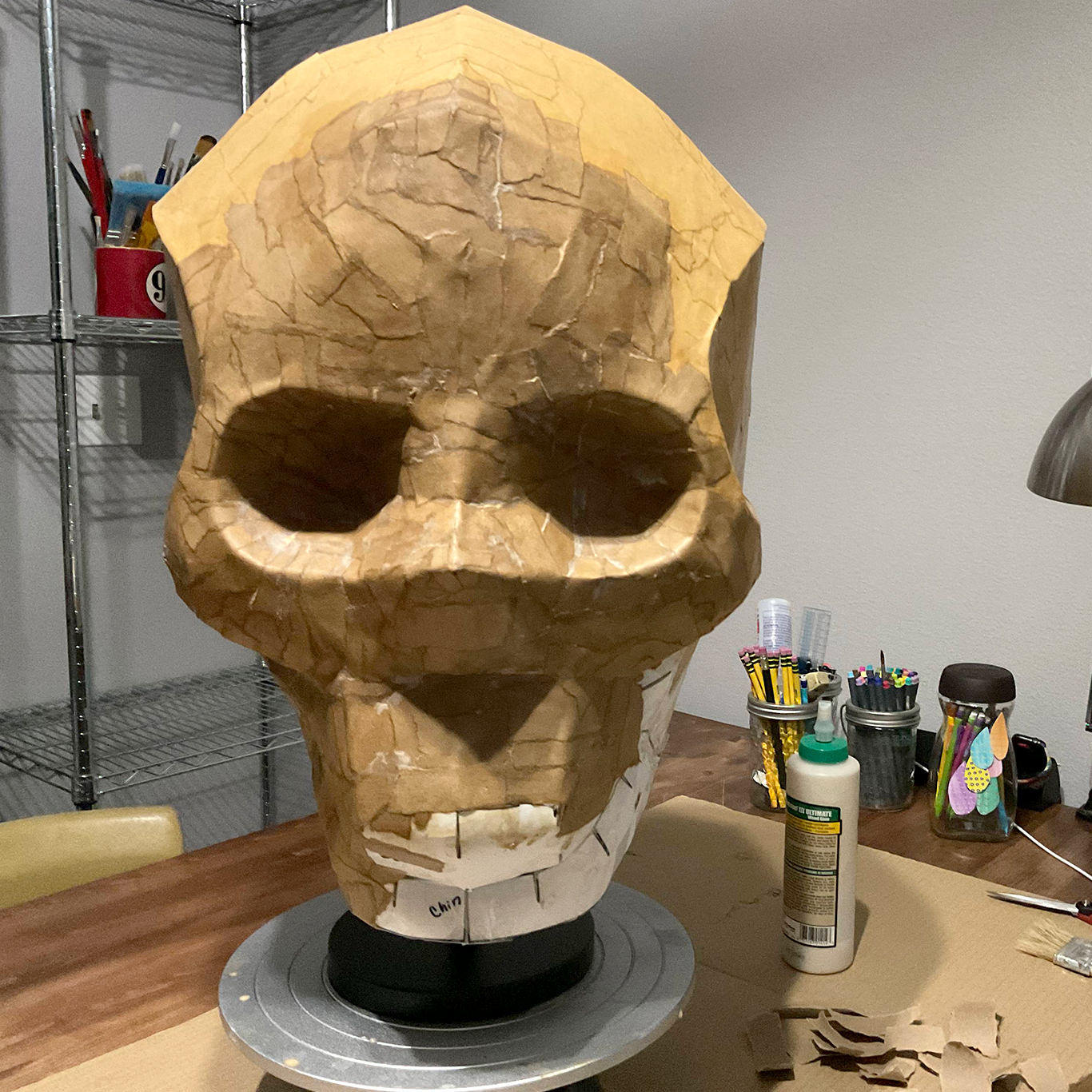 Giant Skull Paper Mache