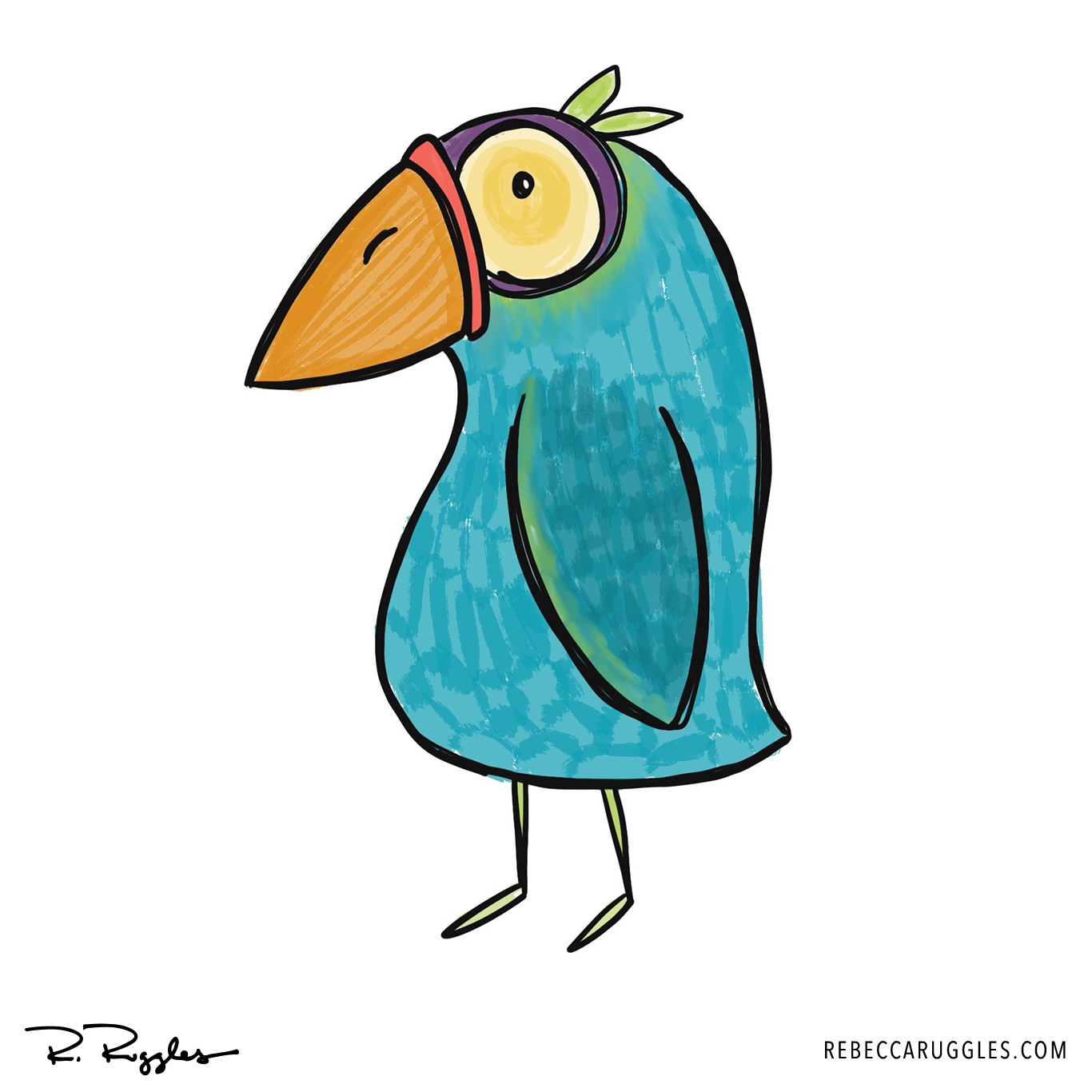 Sketch: Slouchy Bird