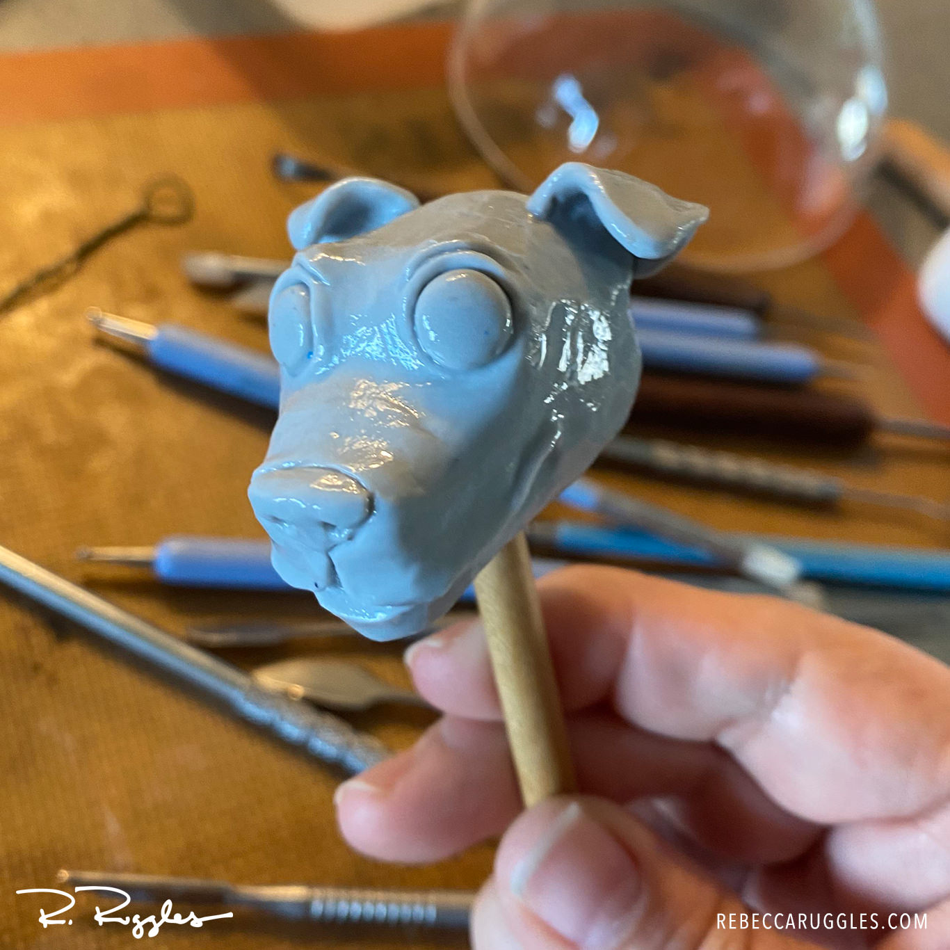 Sculpting Buttons the Dog – Part 1
